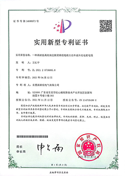 Patent certificate