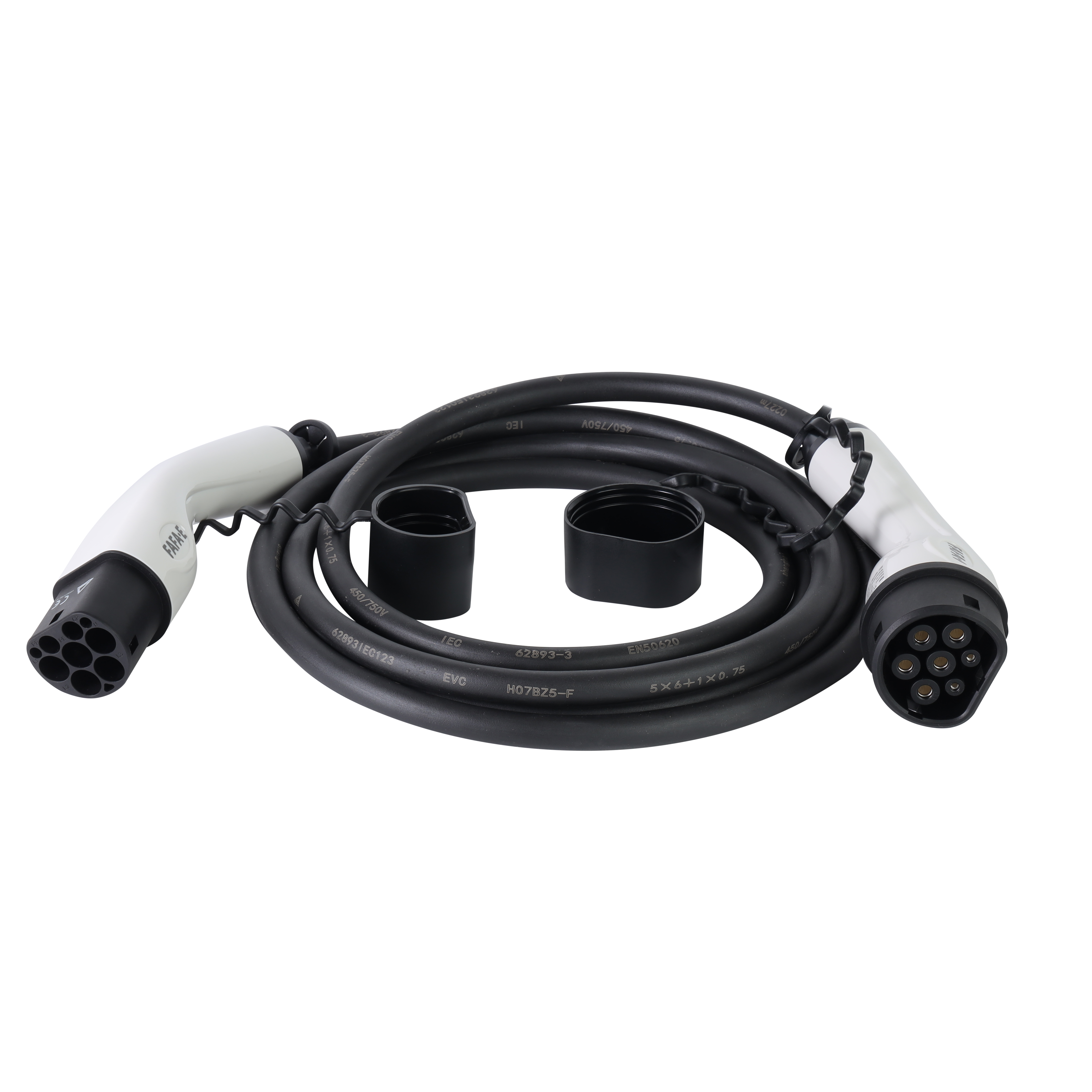 FaFa-e offers EU three-phase 32A dual-head charging cable type 2 to type 2 chargers