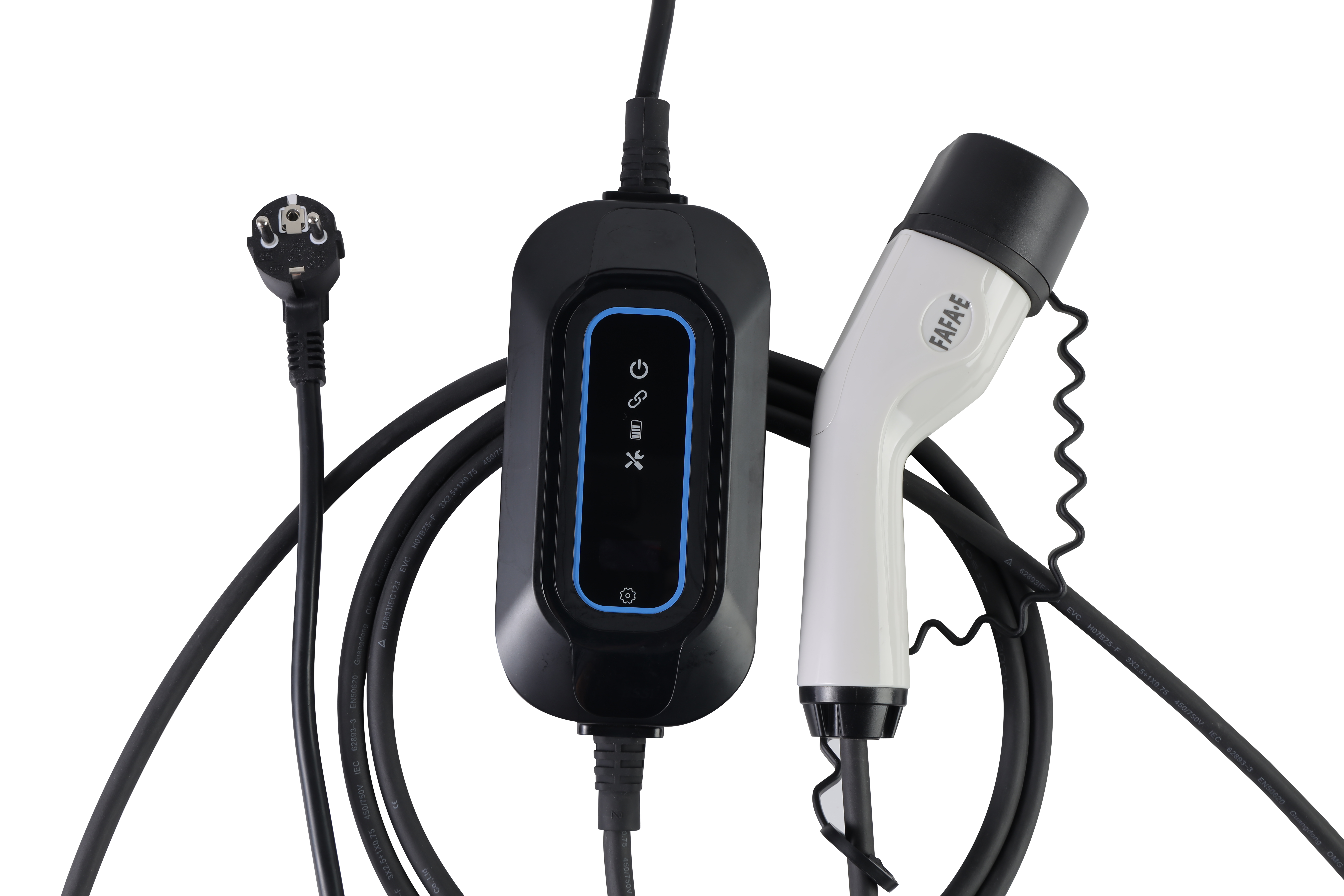 FaFa-e offers EU 16A Mode 2 portable charger Type 2 ev charger