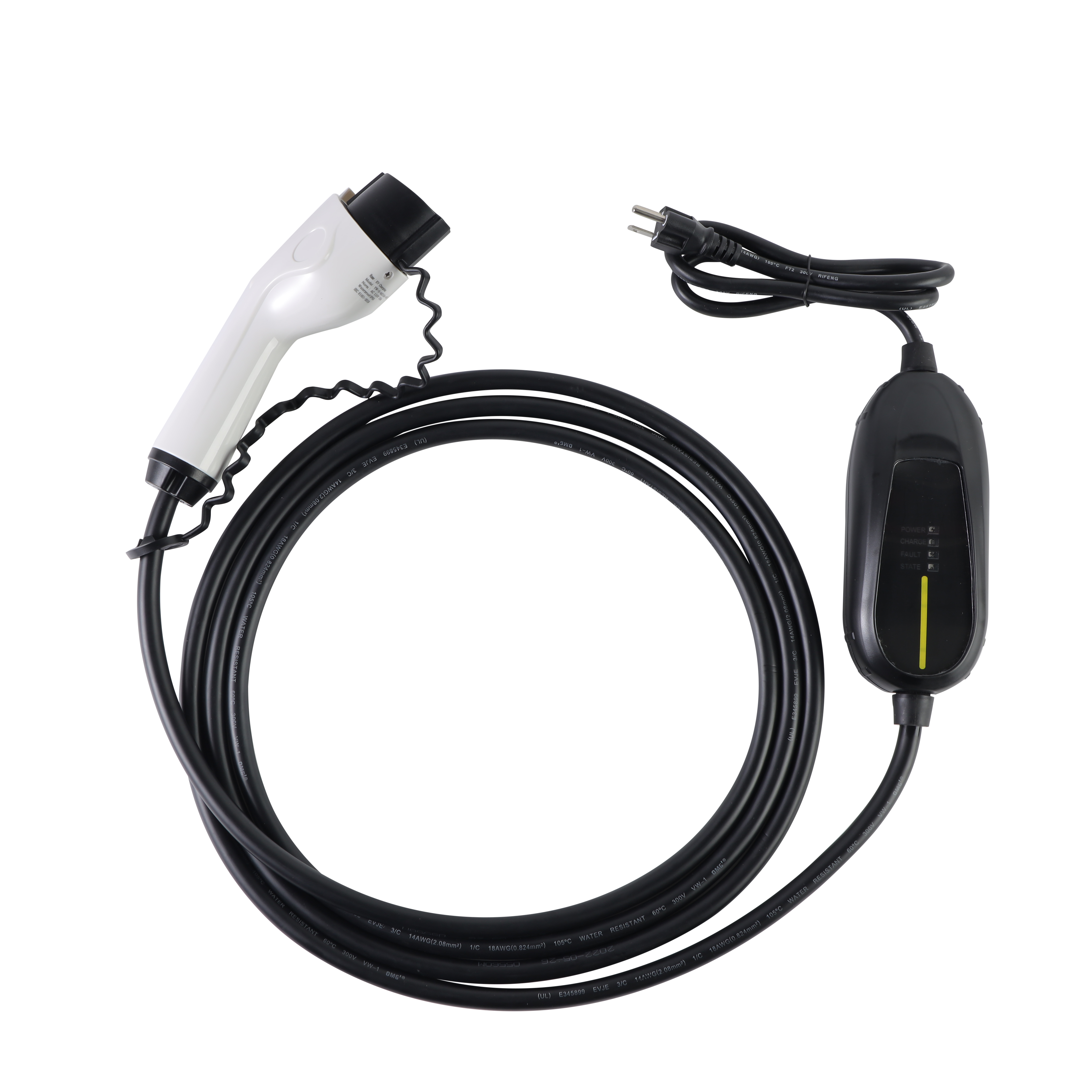 FaFa-e offers 16A Mode 2 portable charger Type 1 ev charging cable